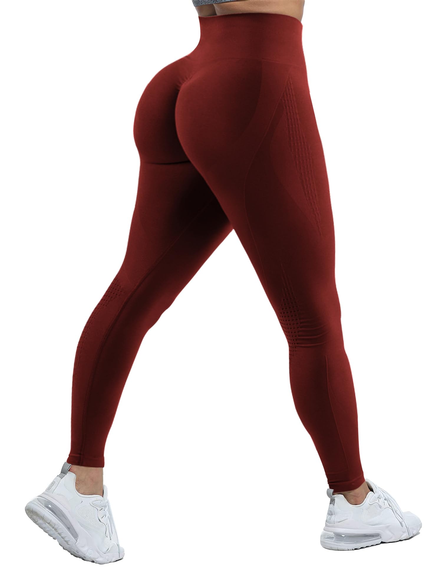 Høytmidjede scrunch leggings med rømpelyft