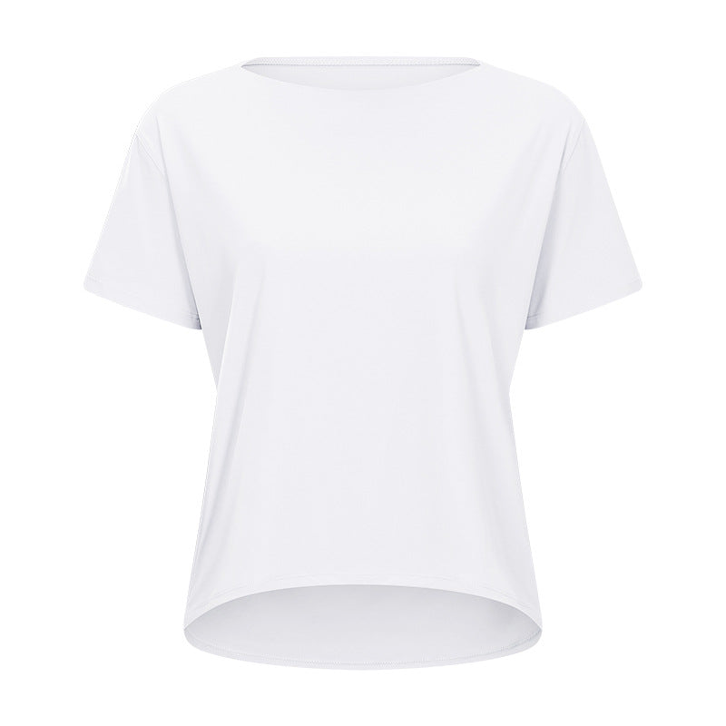 Enkel yoga t-skjorte for treningsentusiaster