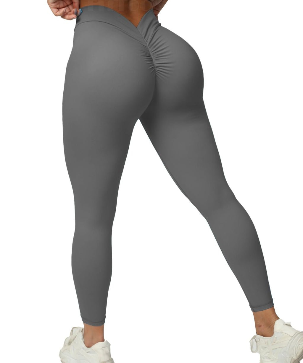 V-rygg scrunch leggings med rumpeløft  – høy midje