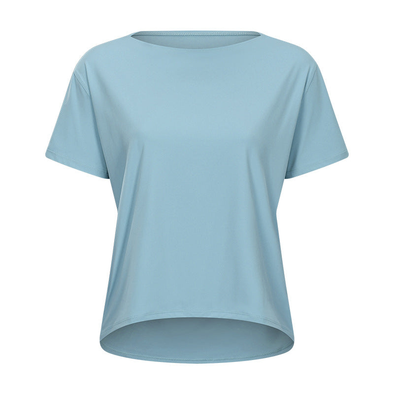 Enkel yoga t-skjorte for treningsentusiaster