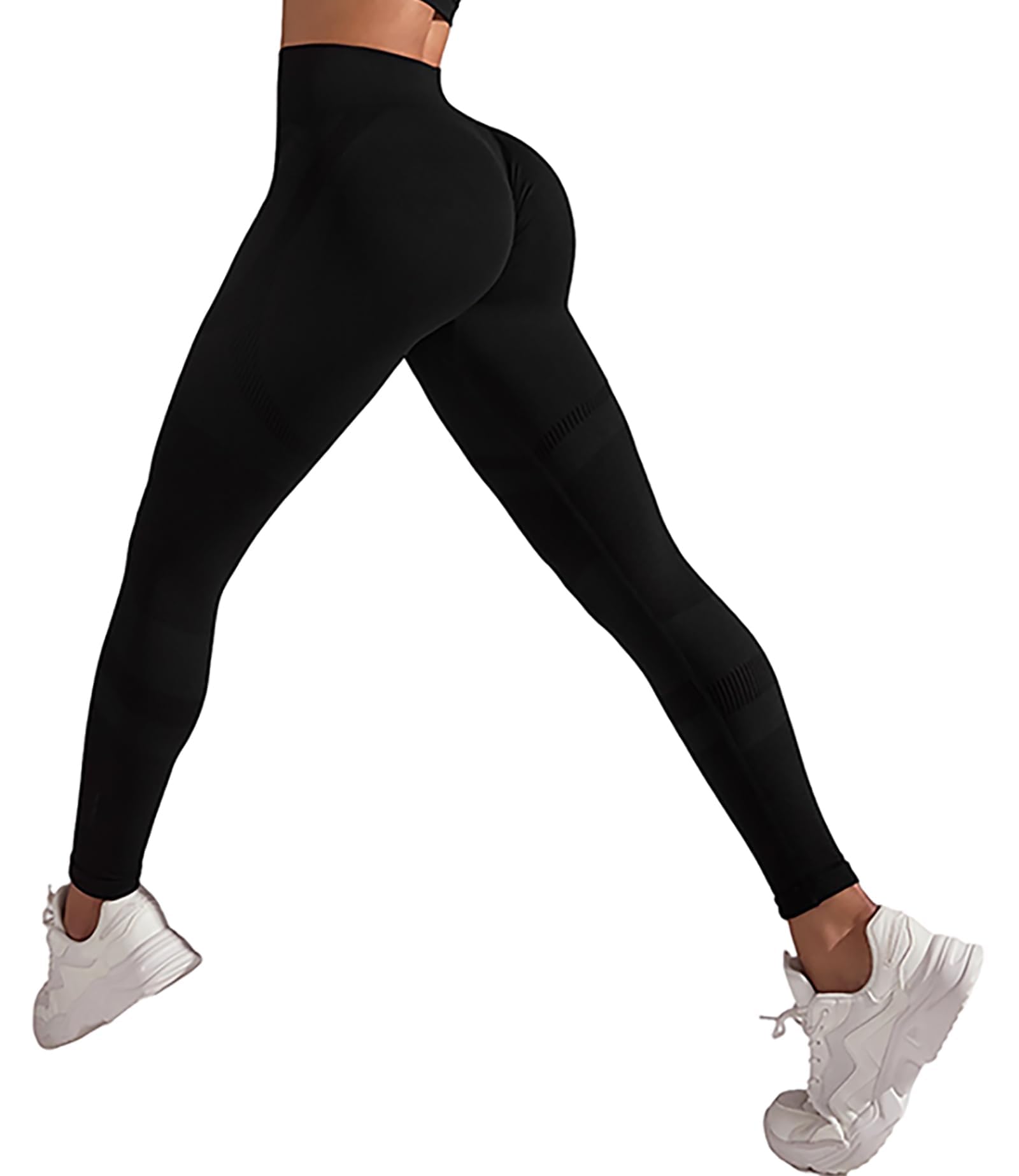 Myke scrunch leggings med rumpeløft – kompresjon