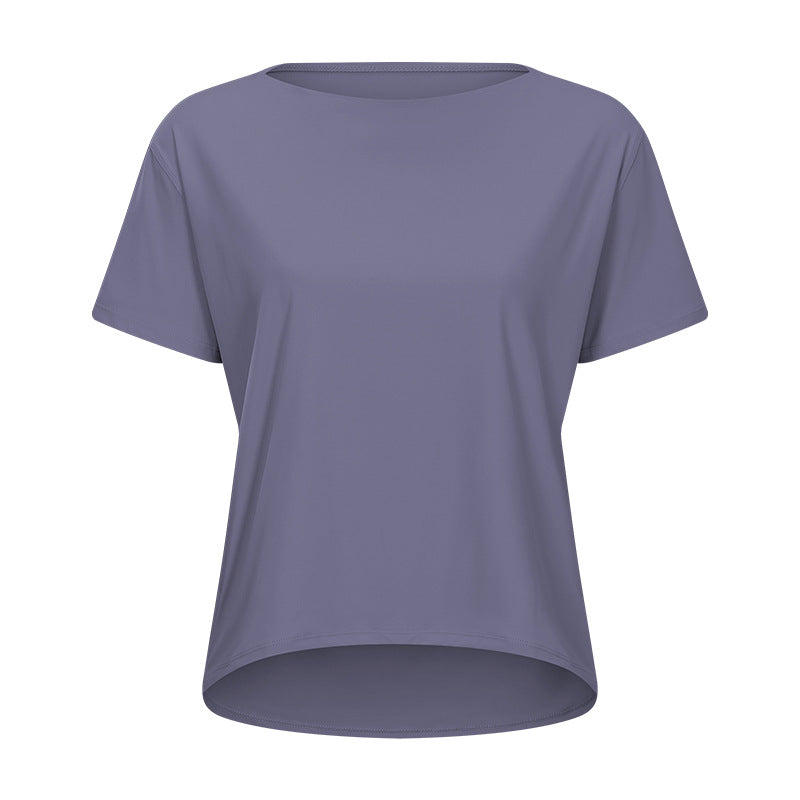 Enkel yoga t-skjorte for treningsentusiaster