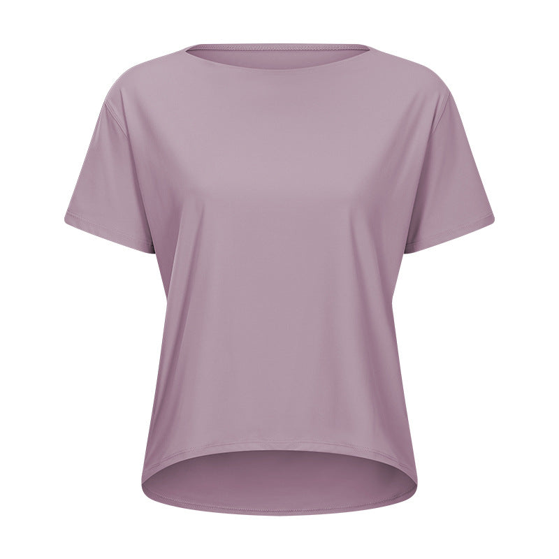 Enkel yoga t-skjorte for treningsentusiaster